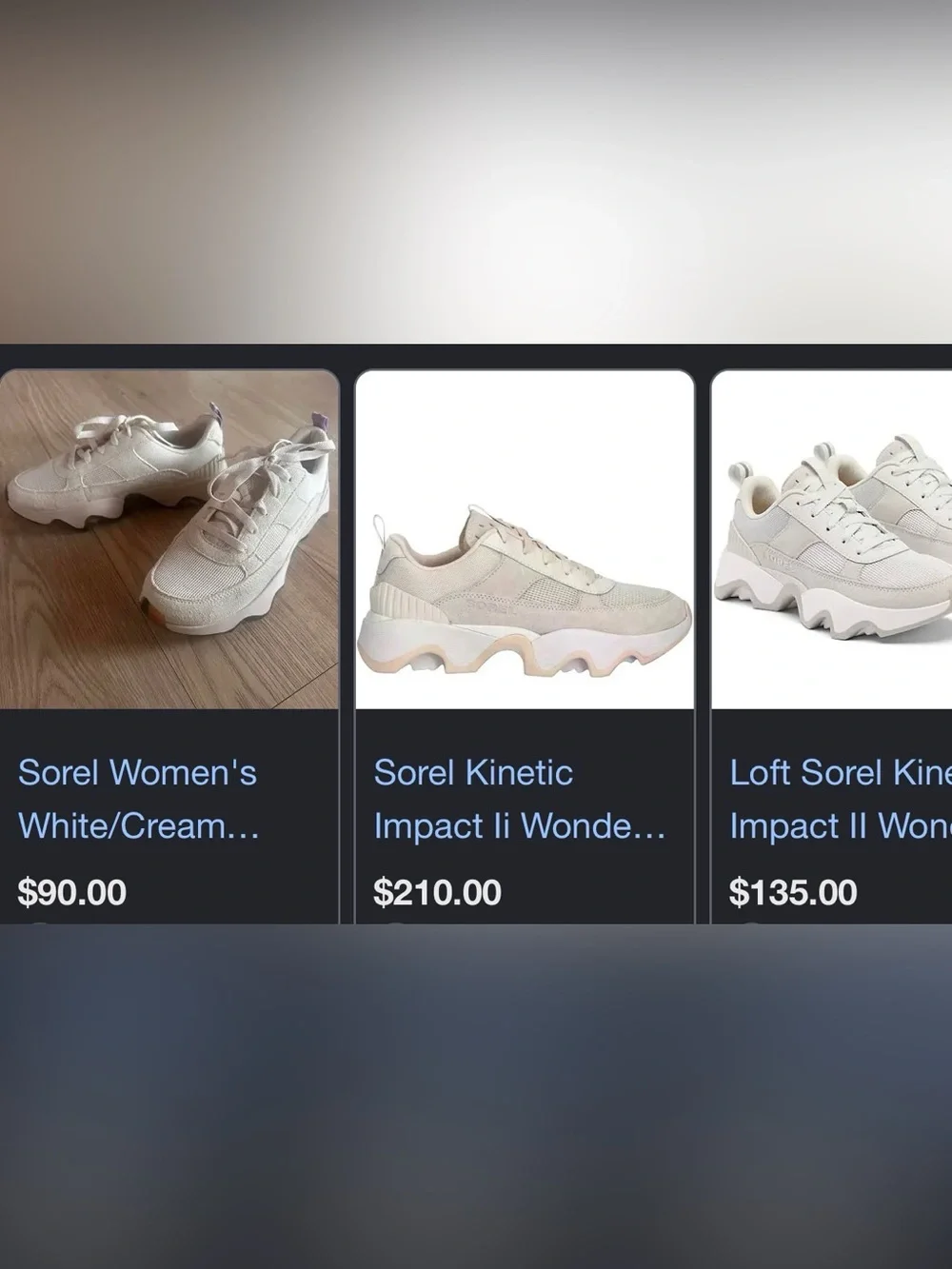 SOREL Kinetic™ Impact II Wonder Lace women's sneakers wavy sculpted sole size 7